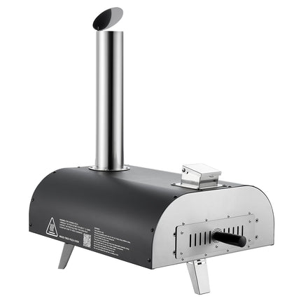 Outdoor Pellet Pizza Oven, 12 Inch, Thermometer