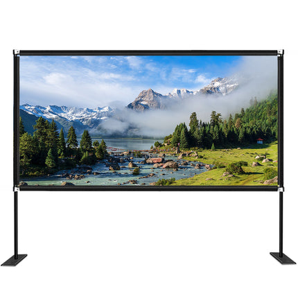 Outdoor Projector Screen With Stand, 150 Inch, Front Rear