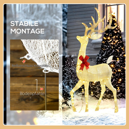 Outdoor Reindeer Family Lights, 283 LEDs, Weatherproof