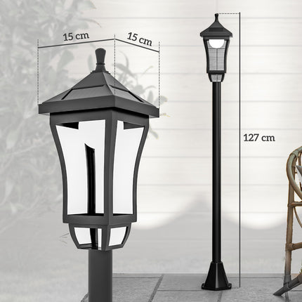 Outdoor Solar Lantern, Automatic On/Off, Weatherproof IP44