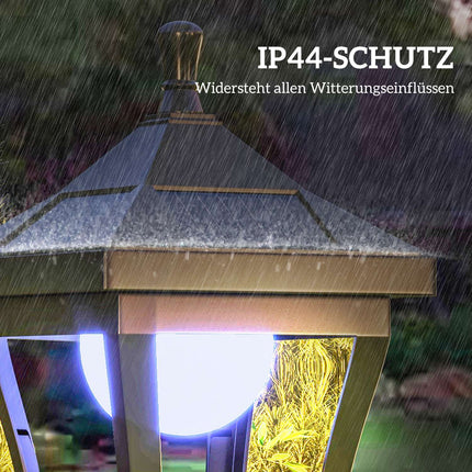 Outdoor Solar Lantern, Automatic On/Off, Weatherproof IP44