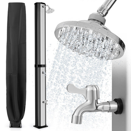 Outdoor Solar Shower, 60L, 227cm, Swivel Head