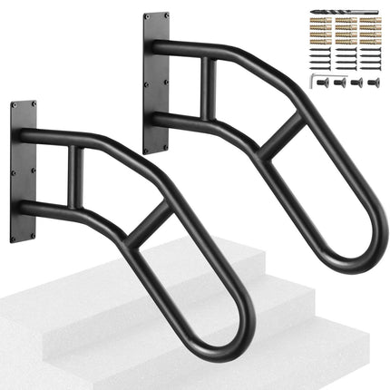 Outdoor Stair Handrails, 29 in Wall Mount, 2 Pack