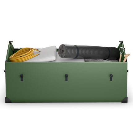 Outdoor Storage Box, Waterproof, Ventilated, 658L, Green