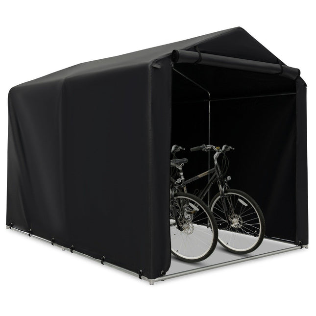 Outdoor Storage Shed, Waterproof Metal Frame, 160x218x164 cm