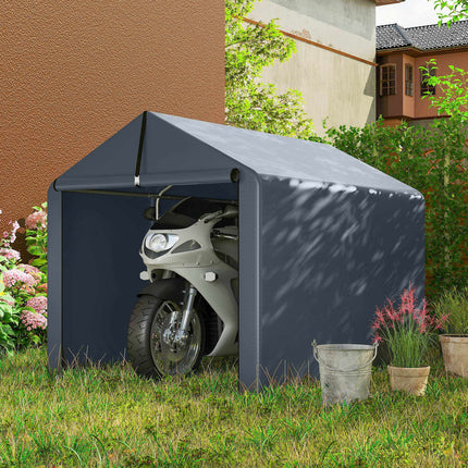 Outdoor Storage Tent, Waterproof PE Fabric, 162x221.5x163 cm