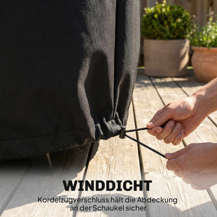 Outdoor Swing Cover, Waterproof Oxford Fabric, Black