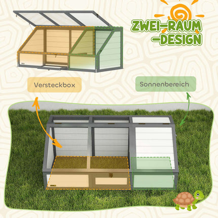 Outdoor Tortoise Enclosure, Bottomless, Easy Access
