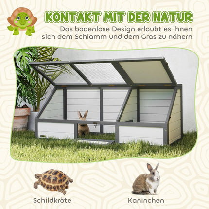 Outdoor Tortoise Enclosure, Bottomless, Easy Access