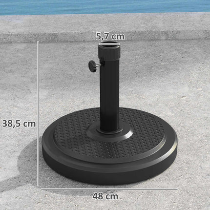 Outdoor Umbrella Base, 22kg, Fits 2.8m Umbrellas