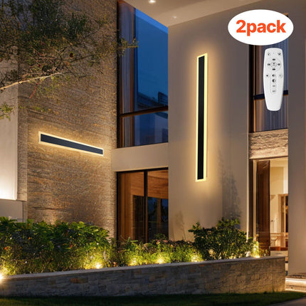 Outdoor Wall Sconce Lights, 2-Pack, 1000mm, IP65 Dimmable