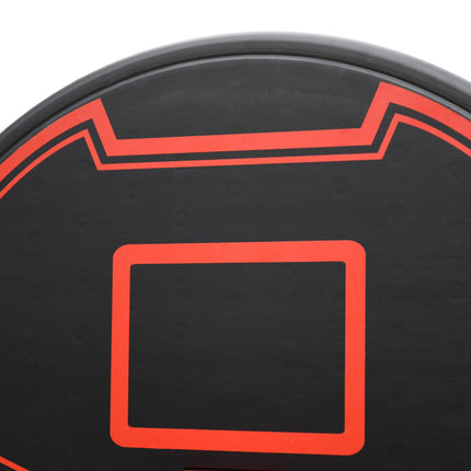 Adjustable outdoor basketball hoop with wheels - 194-249 cm