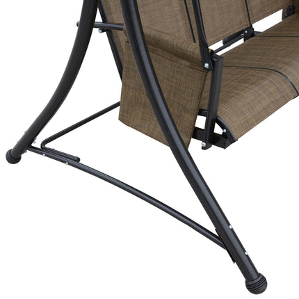 3-seat garden swing with adjustable canopy, 300 kg capacity