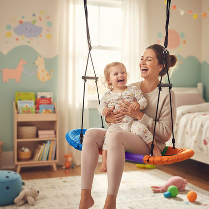 Oval Nest Swing, 150kg Capacity, Foam Handles