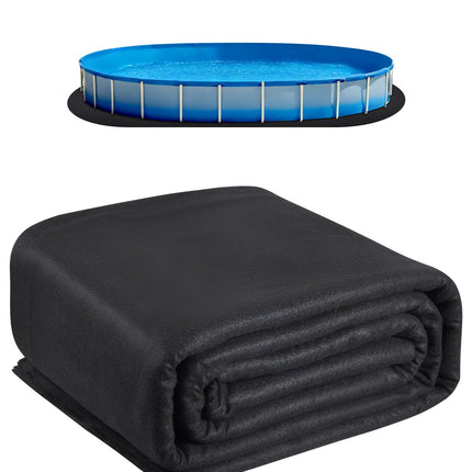 Oval Pool Liner Pad 12 x 24 ft, Geotextile Mat