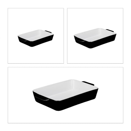 Oven form set of 3 black
