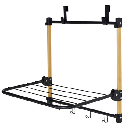 Over-Door Clothes Dryer, Steel & Bamboo, 1.7m Drying Length