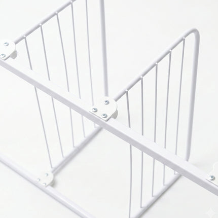 Over-Door Clothes Drying Rack, White, Steel, 93x58x30 cm