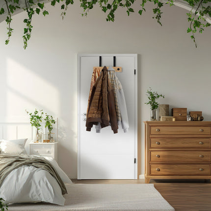 Over Door Coat Rack with 4 Hooks
