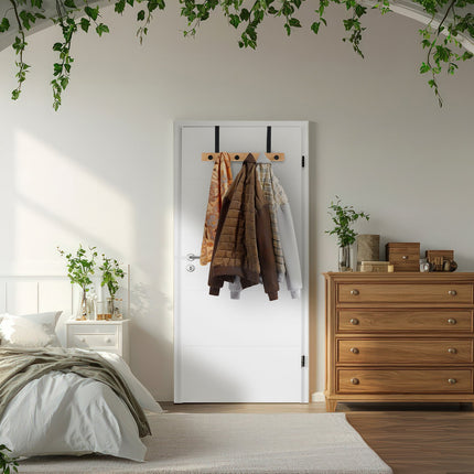 Over Door Coat Rack with 6 Hooks