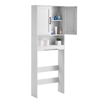 Over-The-Toilet Storage Cabinet, 165 cm, Double Door, White