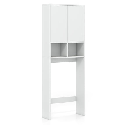 Over-The-Toilet Storage Cabinet, 2 Doors, 2 Shelves, White