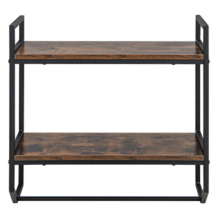 Over-The-Toilet Wall Shelf, 2-Tier With Towel Bar