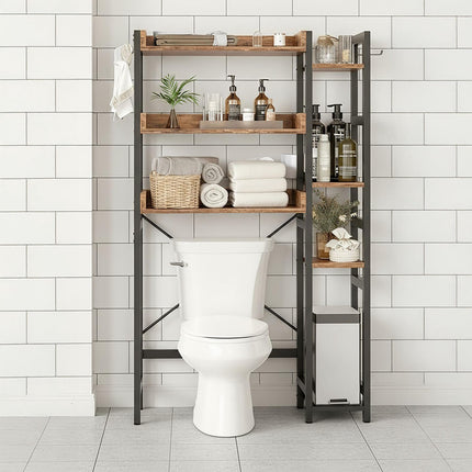 Over-Toilet Storage Shelf, 3-Tier With Side Shelves