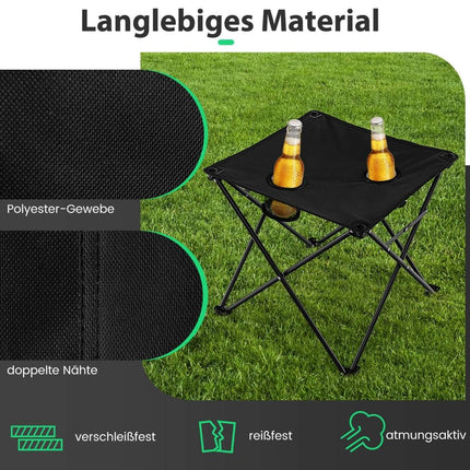 Oversized Camping Chairs with Table & 2 Drink Holders & Storage Bag Folding Chairs