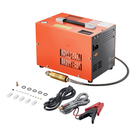 PCP Air Compressor 4500 PSI, AC-DC, Fan Cooling, Manual Stop