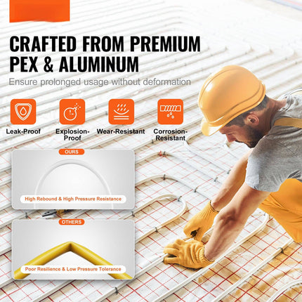 PEX-AL-PEX Tubing, 200 m Roll, 16 mm, Oxygen Barrier