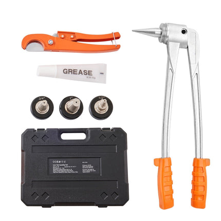PEX Tubing Expander Kit, 3 Heads 1/2–1 in, Cutter