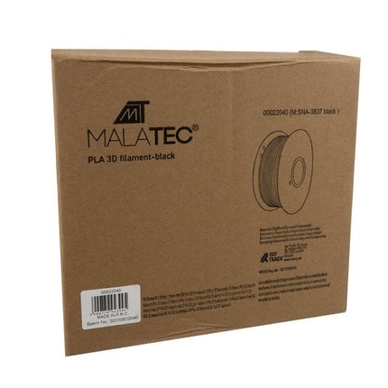 PLA 3D filament 1kg 1.75mm - black Malatec 22040