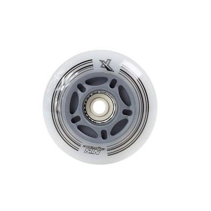 PU 64x24 82A LED White Skate Wheels (Set of 4)