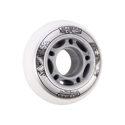 PU 64x24 82A White Wheels, Set of 4
