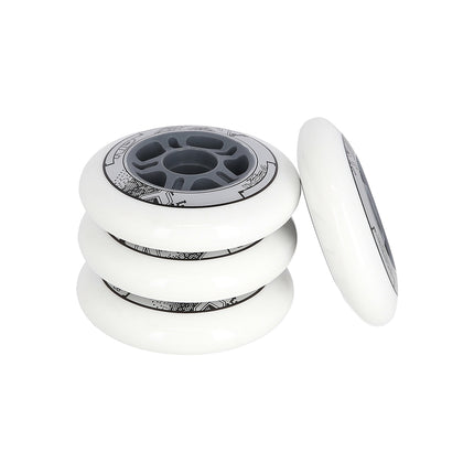 PU 64x24 82A White Wheels, Set of 4