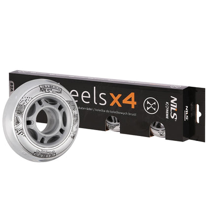 PU Clear Wheels, 72x24mm, 4 Pcs