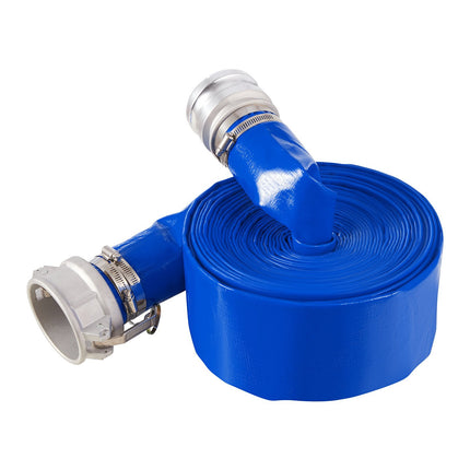 PVC Backwash Hose 3 In x 50 Ft with Camlock and Clamps