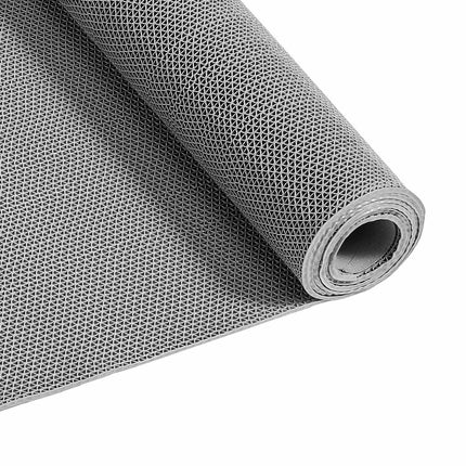 PVC Drainage Mat, 90 x 300 cm, Non-Slip, Gray