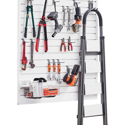 PVC Slatwall Panel 4x4 Ft, Modular Garage Storage Wall