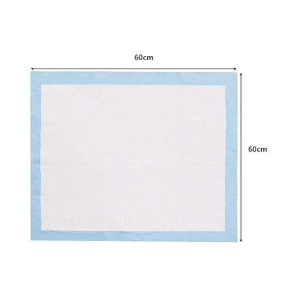 Pack of 100 dog training pads with leak-proof 5-layer design puppy pads 60 x 60 cm