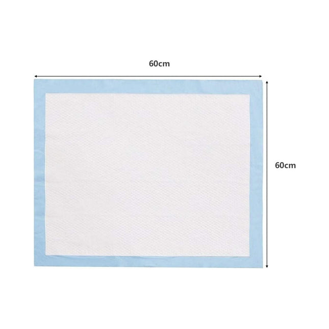 Pack of 100 dog training pads with leak-proof 5-layer design puppy pads 60 x 60 cm