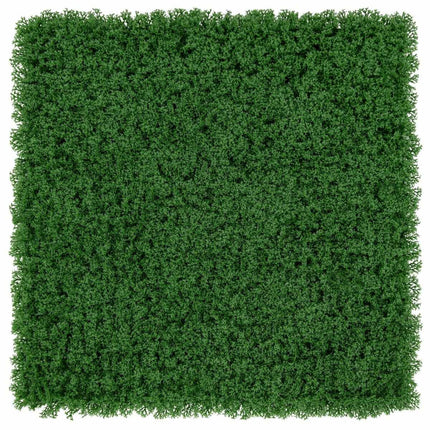 Pack of 12 plant walls 50.5 x 50.5 cm artificial moss wall connectable dark green