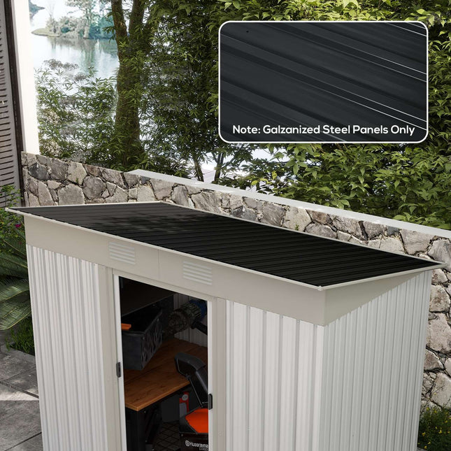 Trapezoidal galvanized roof panels, 129x45 cm, 7 m², weatherproof