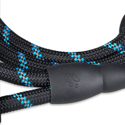 Padded dog leash black 150 cm