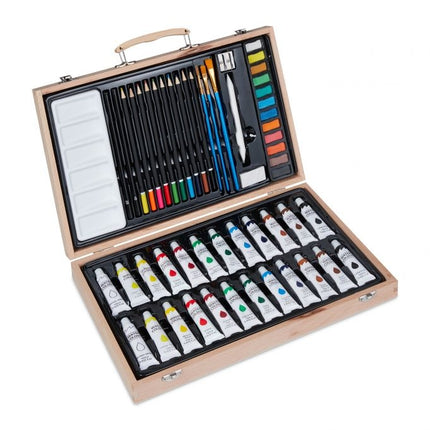 Paint box in wood 45 parts