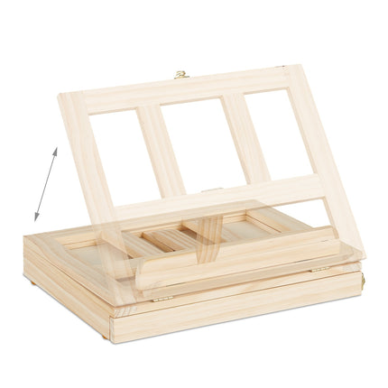 Paint box with easel