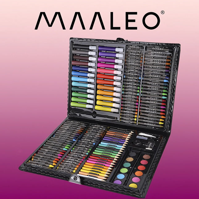 Painting set in a suitcase, 169 pcs, black