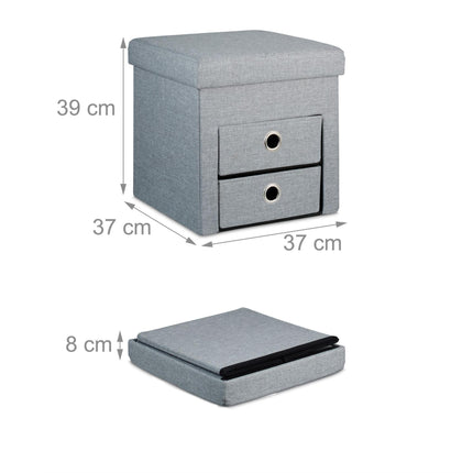 Pallet with storage 2 drawers