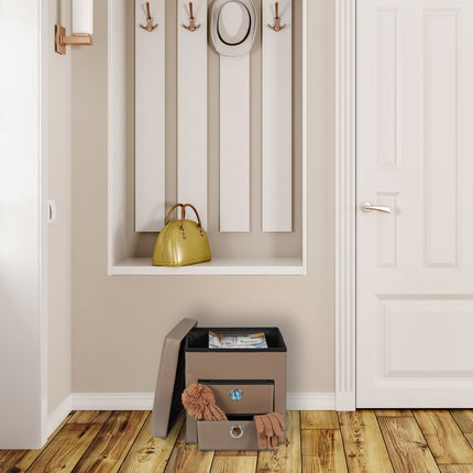 Pallet with storage boxes
